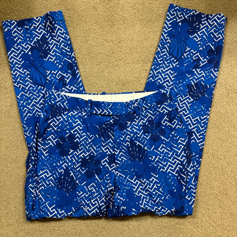 Ralph Lauren Blue Floral golf Dress Pants